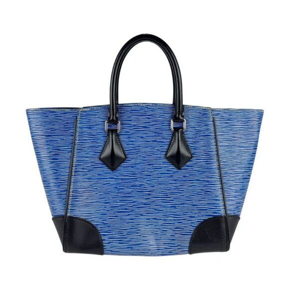 LOUIS VUITTON Epi Denim Handbag Blue/Black Leather - Picture 1 of 12